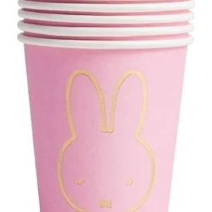 Miffy-kupit vaaleanpunainen 250ml 8kpl