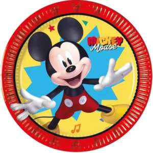 Mikki Hiiri lautaset Jump Into Fun 20cm 8kpl