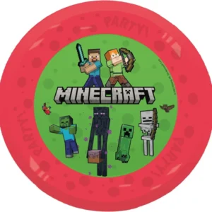 Minecraft lautaset uudelleenkäytettäviä 21cm 4kpl