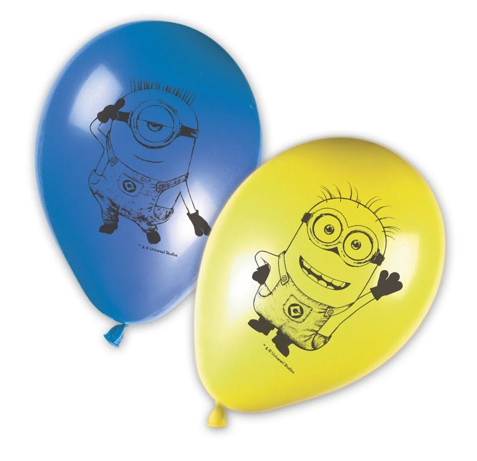 Minions ilmapallot 28cm 8kpl