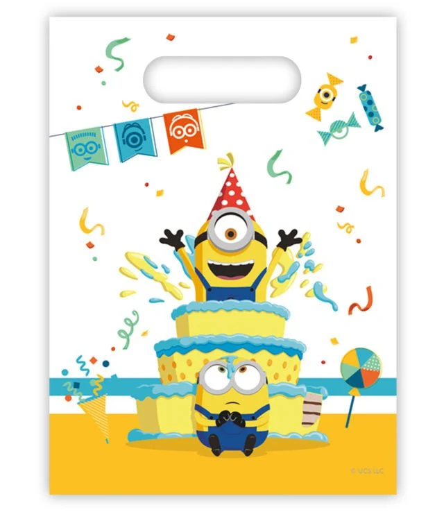 Minions syntymäpäivä jakaminen pussit 6kpl
