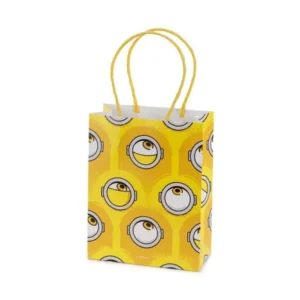 Paperiset lahjapussit Minionit, 12x15,5x6 cm, keltainen