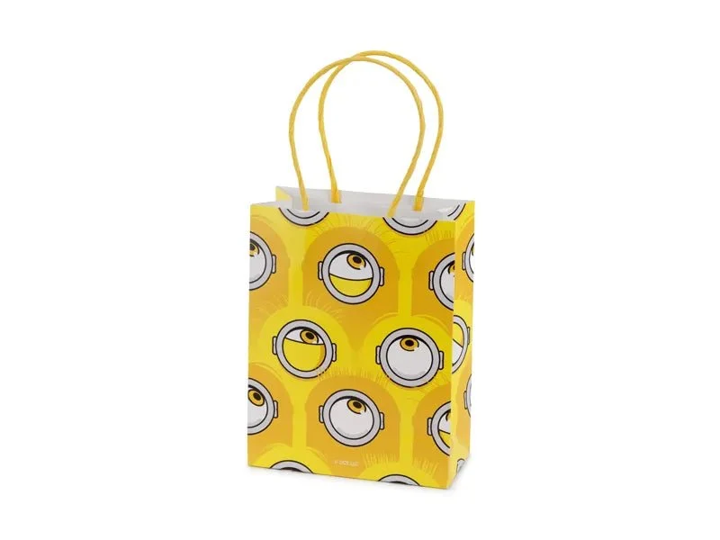 Paperiset lahjapussit Minionit, 12x15,5x6 cm, keltainen