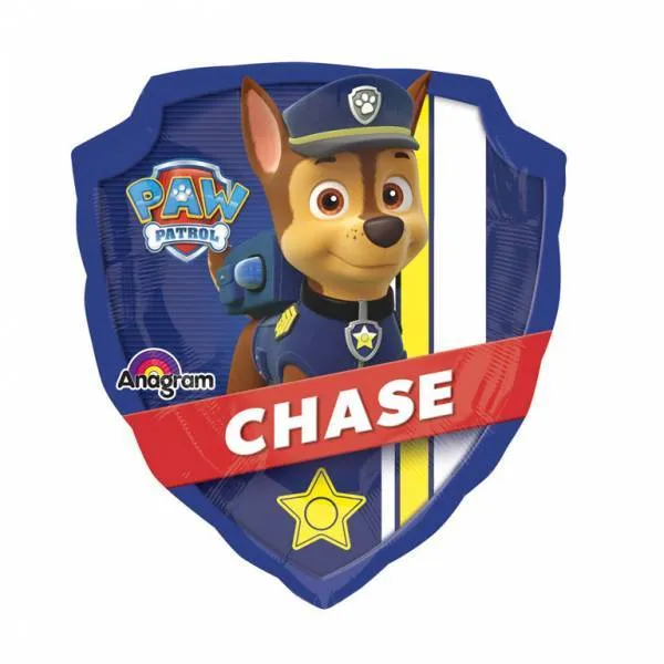 Paw Patrol Helium ilmapallo Chase 63cm tyhjä
