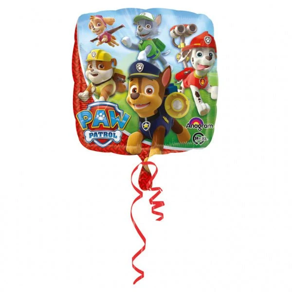 Paw Patrol helium ilmapallo neliö 43cm tyhjä