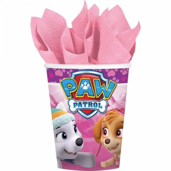 Paw Patrol kupit vaaleanpunainen 266ml 8kpl