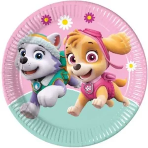 Paw Patrol lautaset värilliset 23cm 8kpl