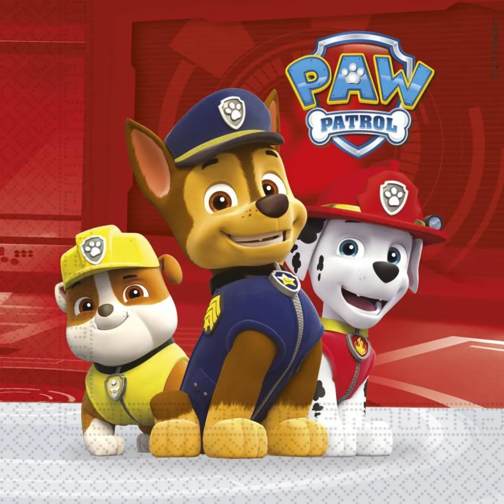 Paw Patrol lautasliinat 33cm 20kpl
