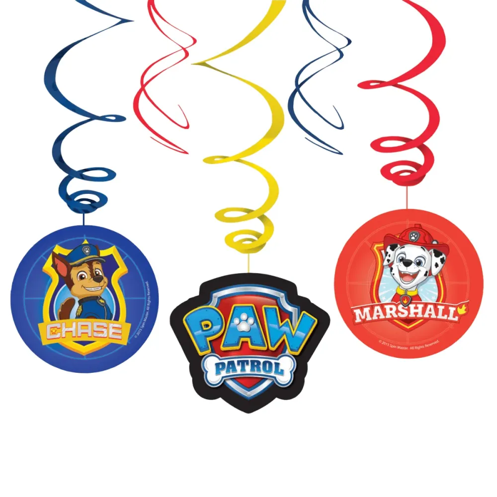 Paw Patrol roikkuva koriste 61cm 6kpl