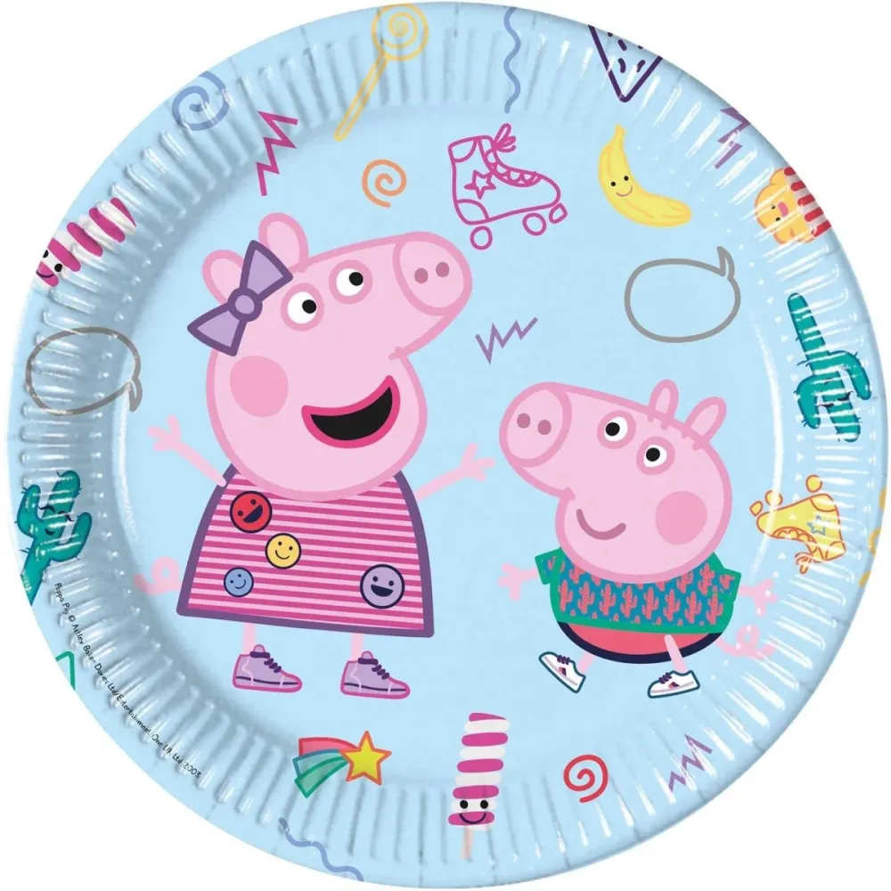 Peppa Pig lautaset 23cm 8kpl