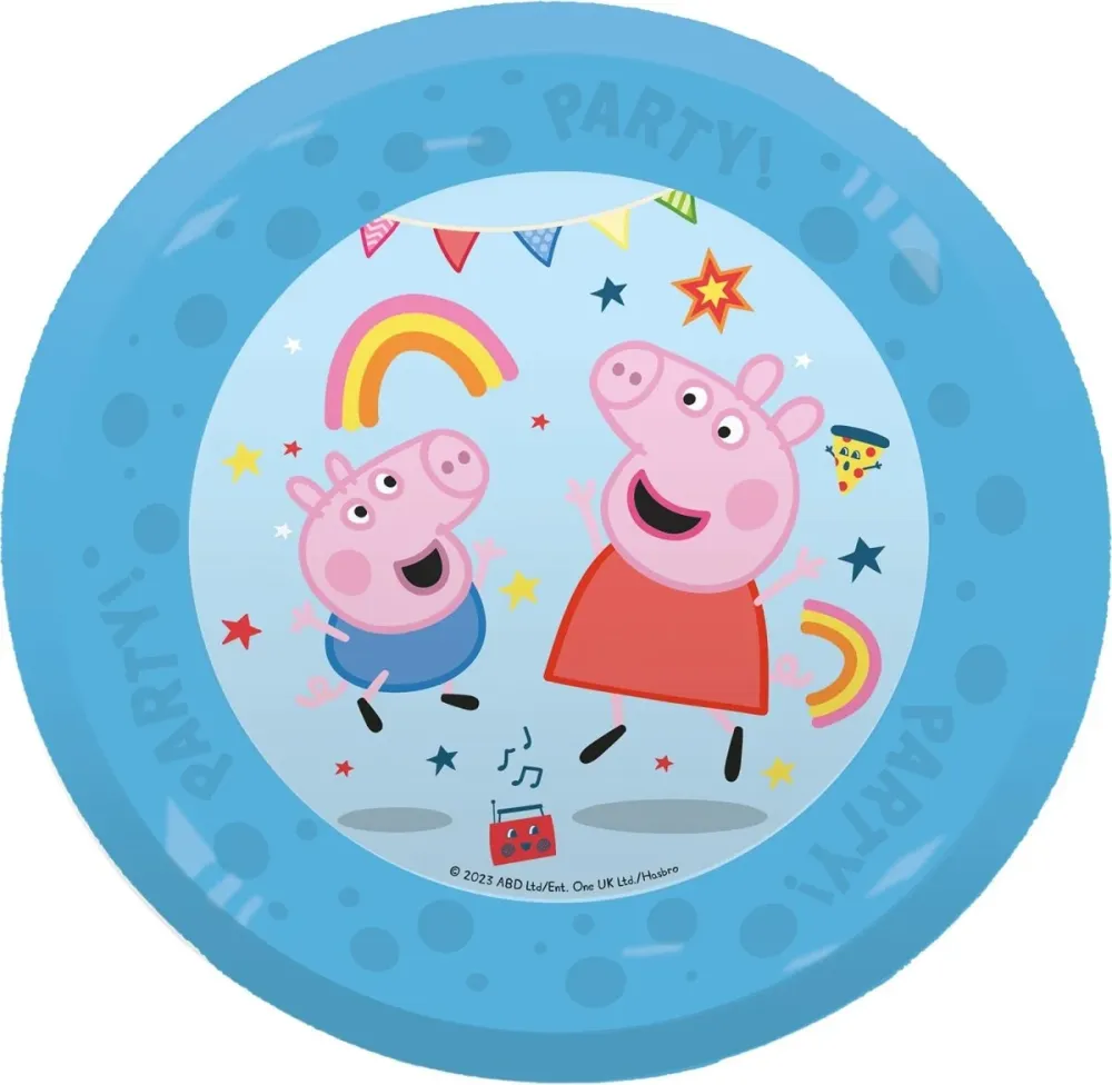 Peppa Pig lautaset uudelleenkäytettävät 21cm 4kpl