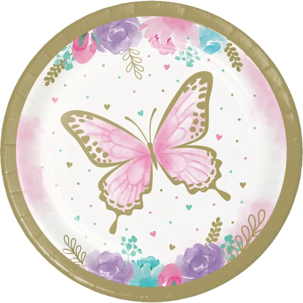 Perhonen lautaset 18cm 8kpl