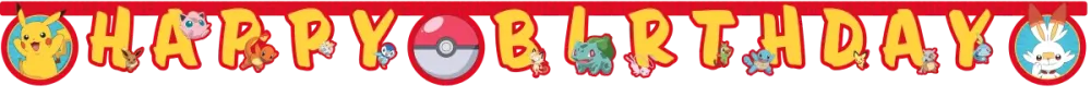 Pokemon Letter Sling Hyvää syntymäpäivää