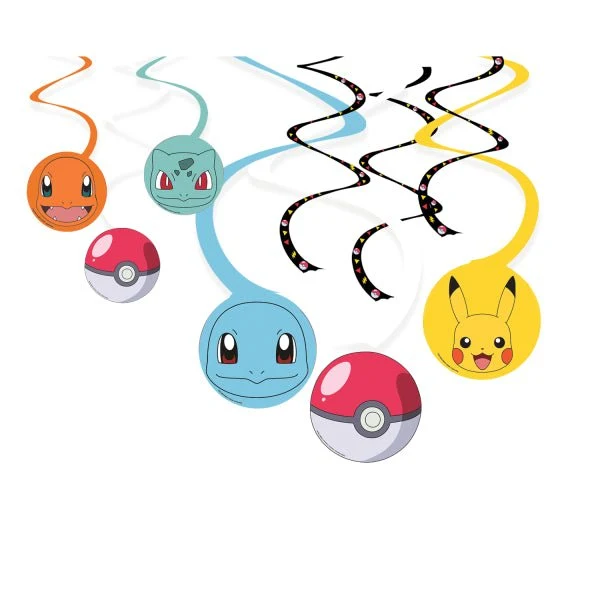 Pokemon-koristesetti 60cm 6 kpl