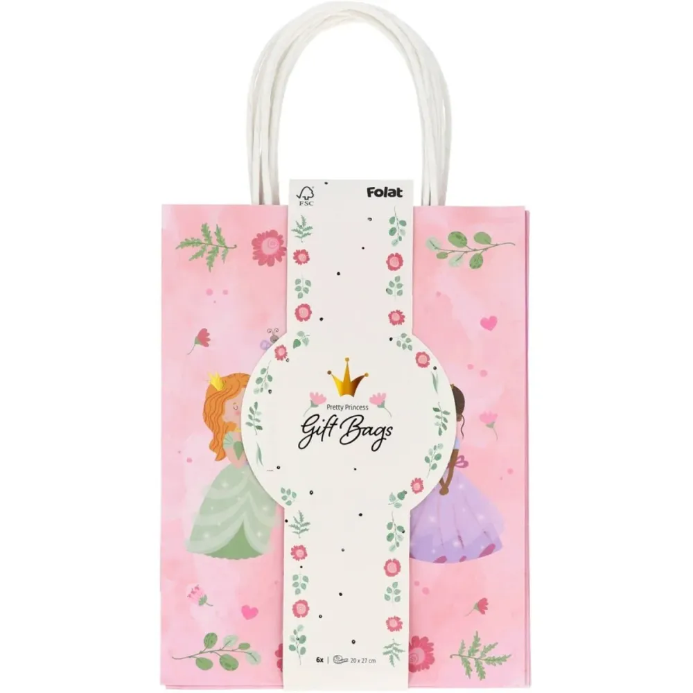 Prinsessat juhlapussit 27cm 6kpl