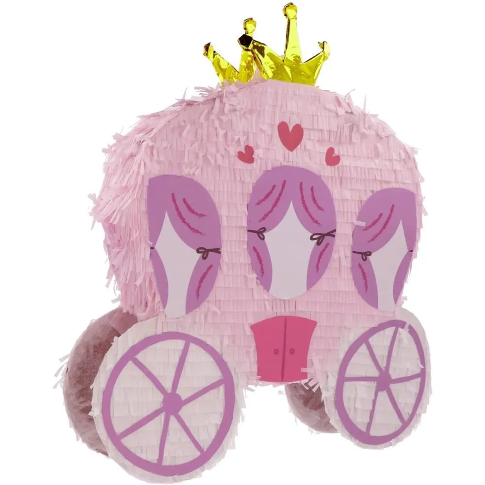 Prinsessat Pinata Vaaleanpunainen vaunu 50cm