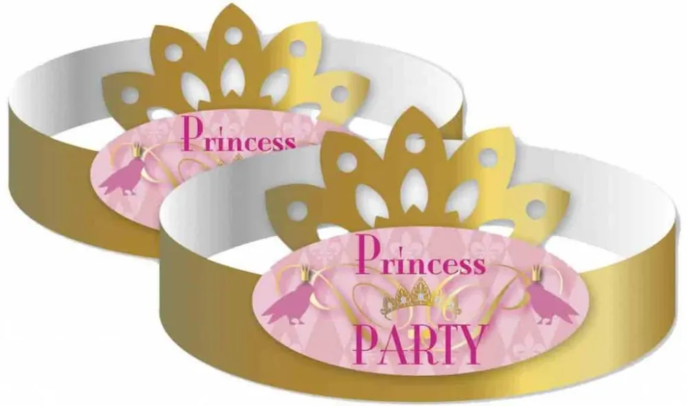 Prinsessojen kruunut Party 6kpl