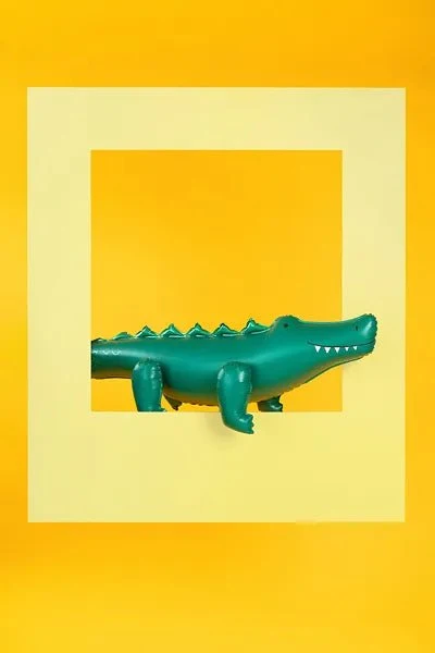 Seisova folio ilmapallo Krokotiili, 126x36 cm, mix