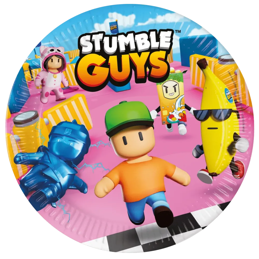 Stumble Guys lautaset 23cm 8kpl