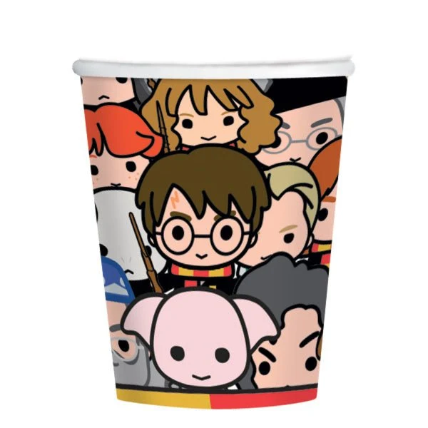 Värilliset Harry Potter kupit 250ml 8kpl
