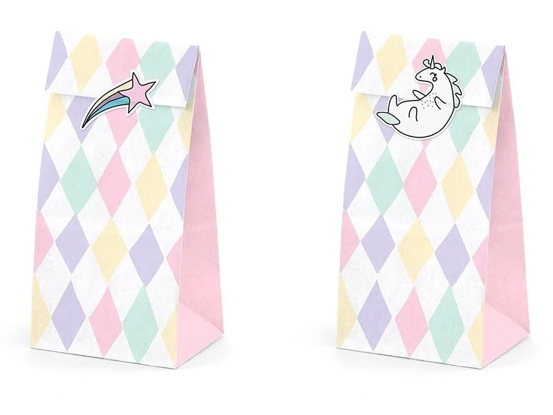 Yksisarvinen jakaminen pussit paperi 18cm 6kpl