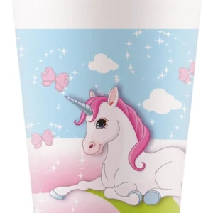 Yksisarvinen kupit paperi 200ml 8kpl