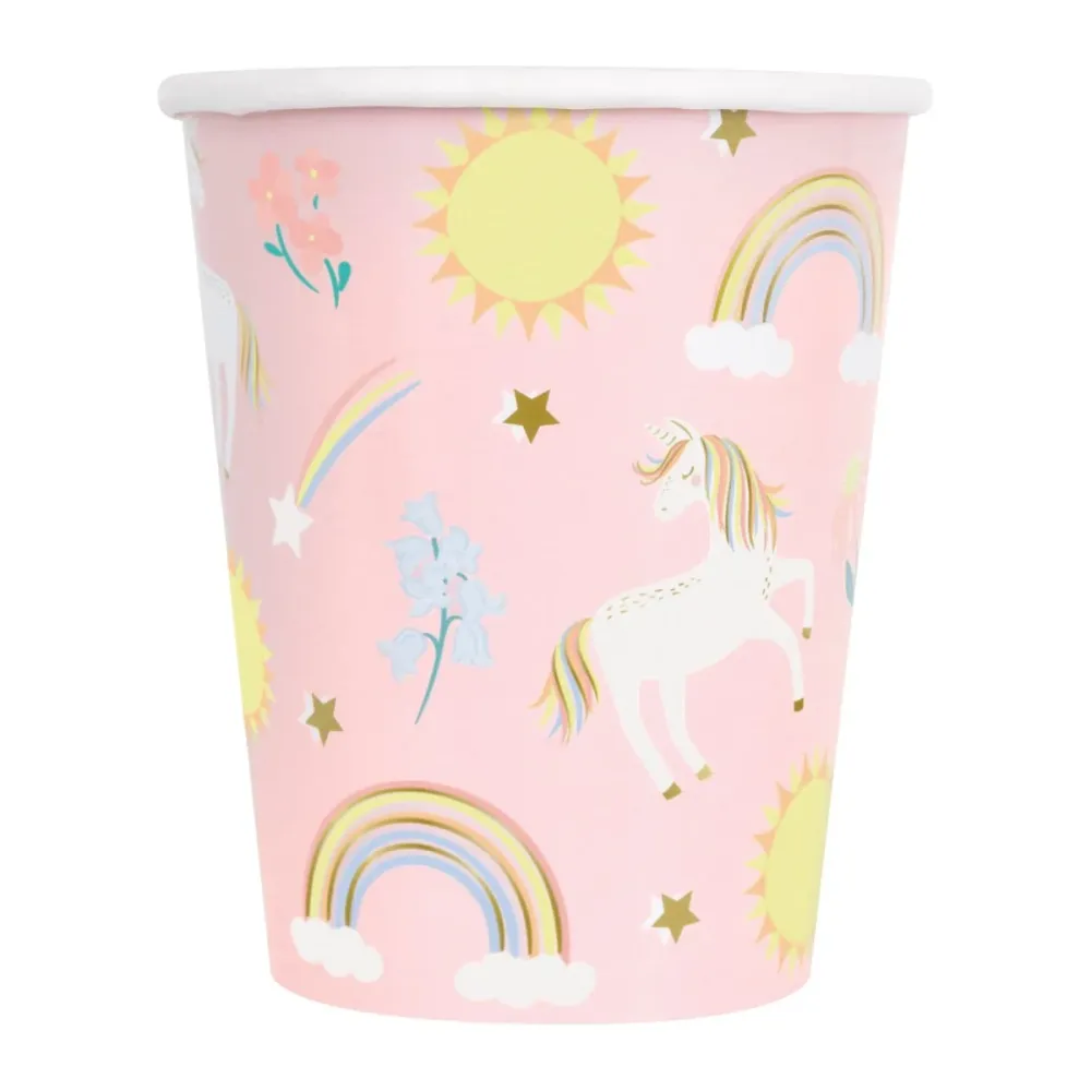 Yksisarvinen kupit paperi 266ml 8kpl