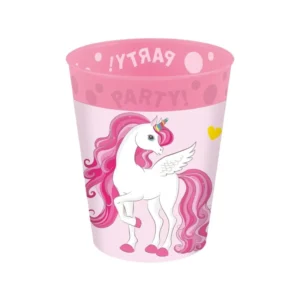 Yksisarvinen kupit uudelleenkäytettäviä 250ml 4kpl