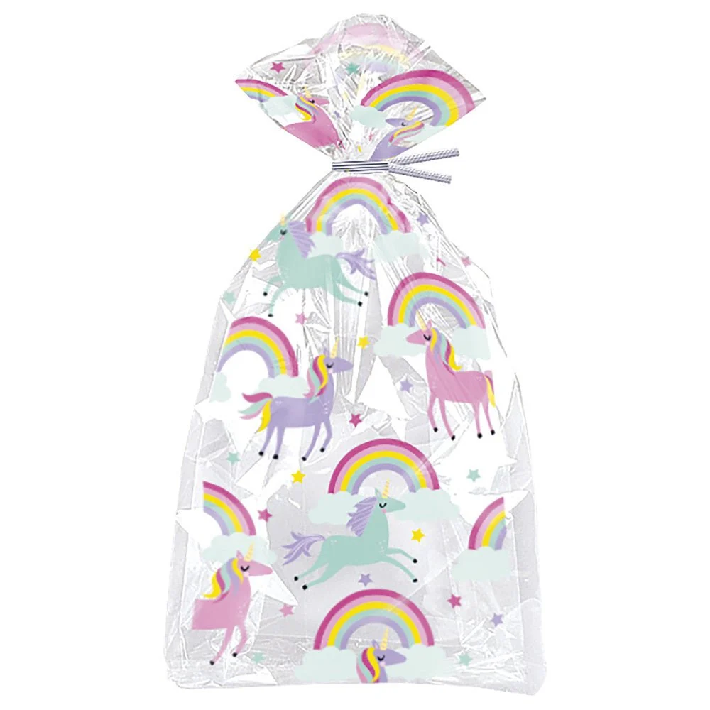 Yksisarvinen puolue pussit Rainbow 20kpl