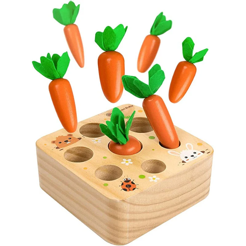 EcoToys Vihreät Leikkivihannekset | Leiki ja opi hauskasti! - Opettavaiset Montessori-palikat terveelliseen elämäntapaan