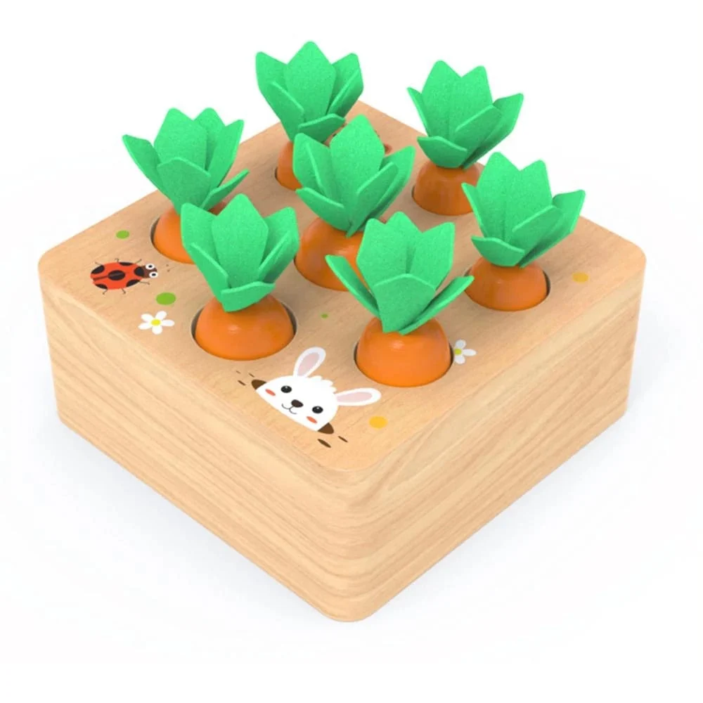 EcoToys Vihreät Leikkivihannekset | Leiki ja opi hauskasti! - Opettavaiset Montessori-palikat terveelliseen elämäntapaan