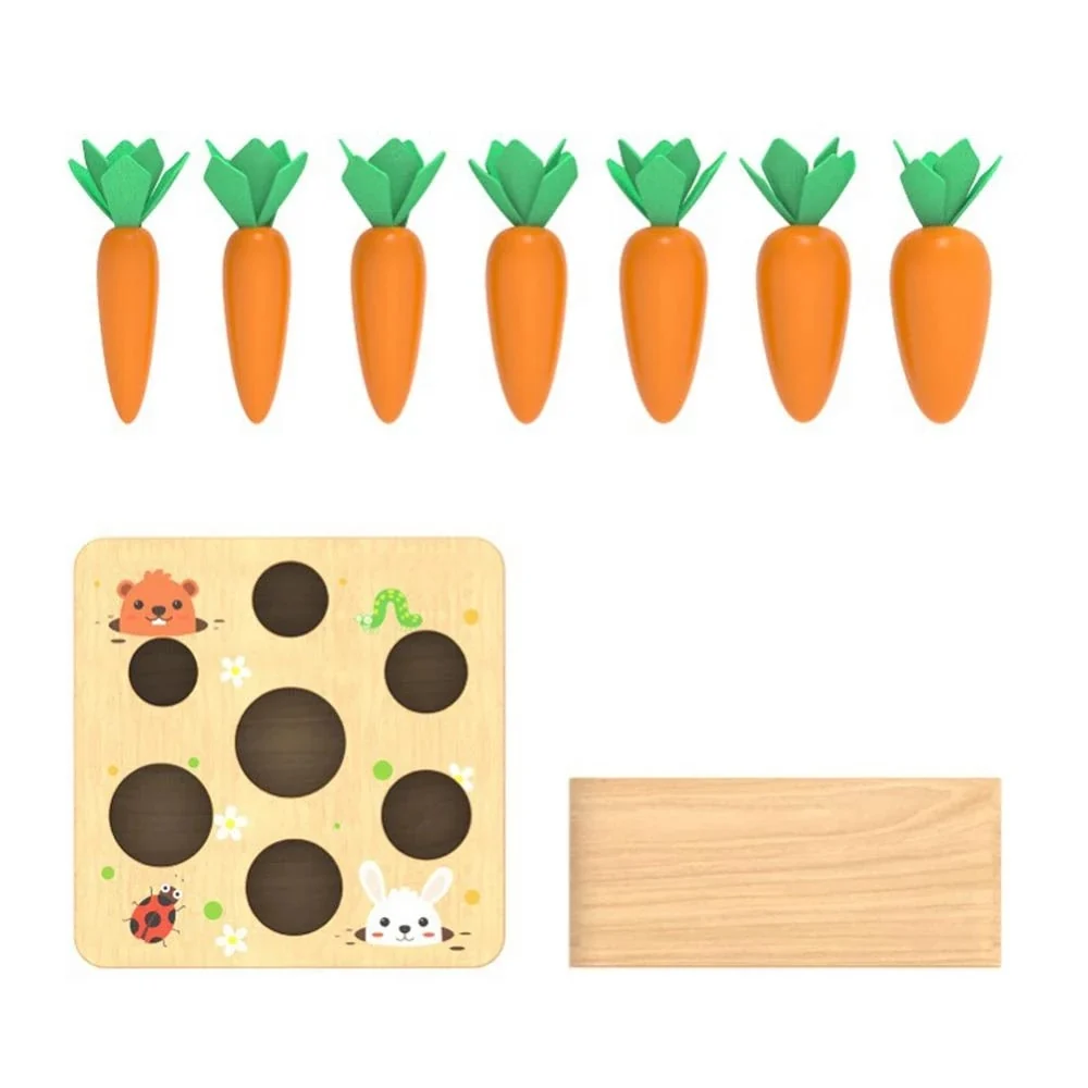 EcoToys Vihreät Leikkivihannekset | Leiki ja opi hauskasti! - Opettavaiset Montessori-palikat terveelliseen elämäntapaan