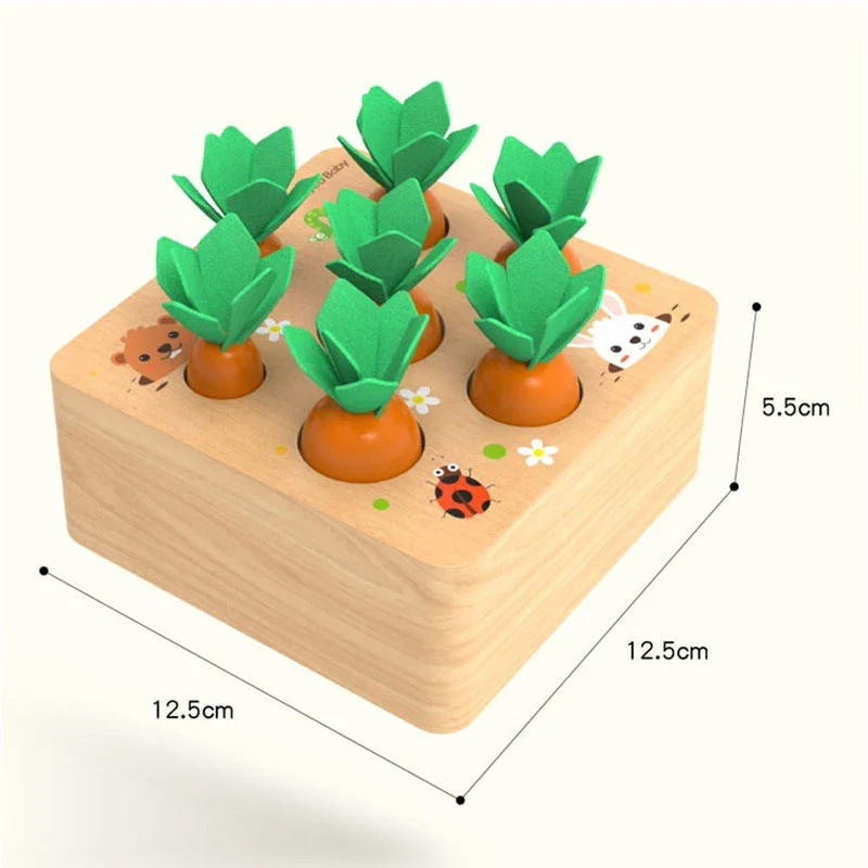 EcoToys Vihreät Leikkivihannekset | Leiki ja opi hauskasti! - Opettavaiset Montessori-palikat terveelliseen elämäntapaan