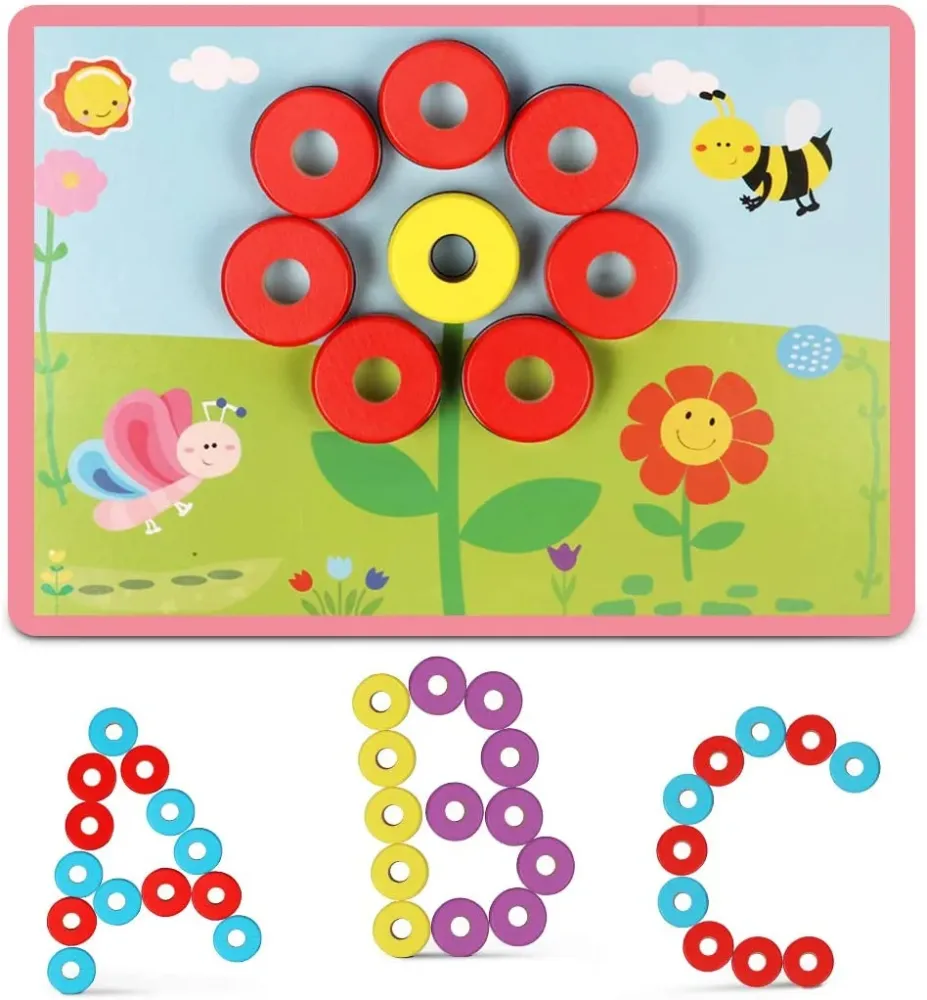 EcoToys MathMaster | Pelaa ja opi - Opettava puinen laskupeli lapsille