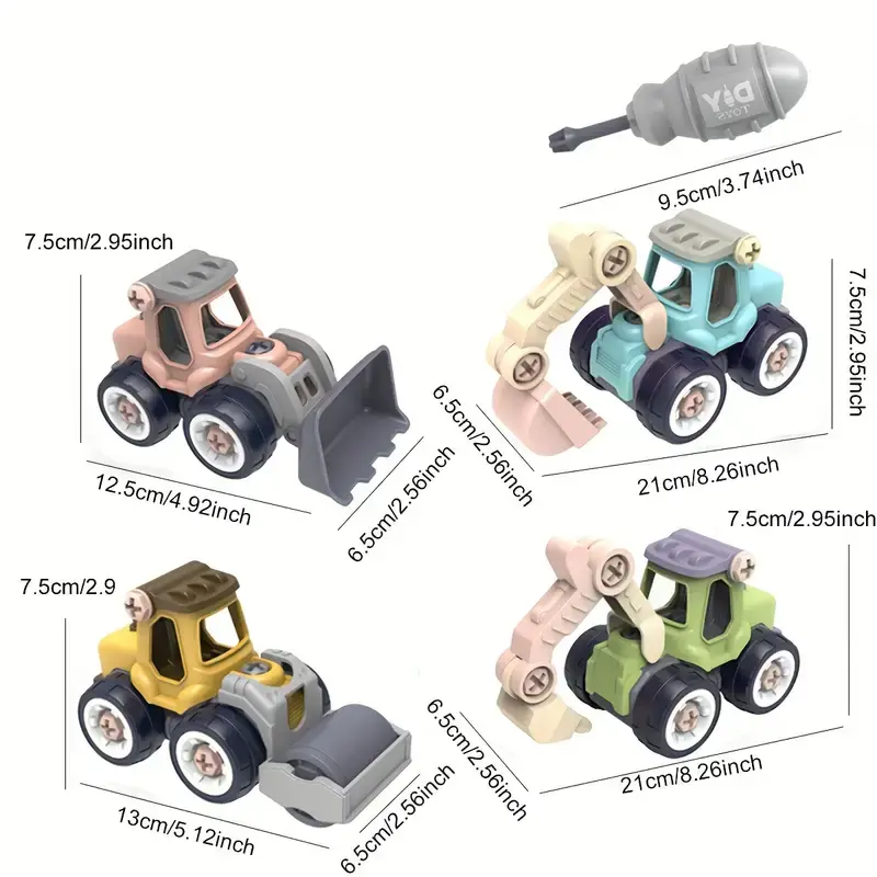 Building Masters Mini Engineering Vehicle Set™ - Mini rakennusajoneuvot
