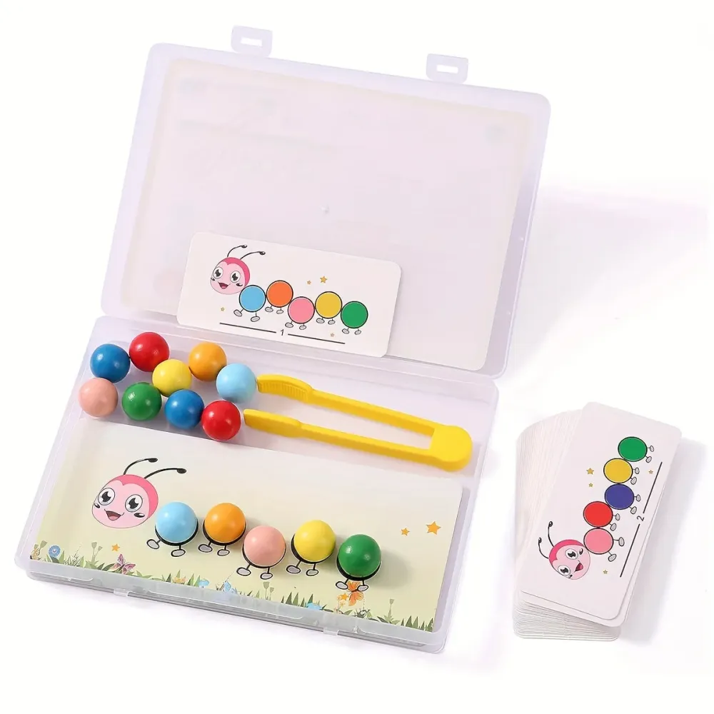 Ecotoys Sateenkaari Mato Pino | Leikkien Pinoaminen - Opettava Montessori Pinolelu