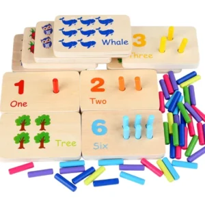 Ecotoys CountWise | Leikkien laskeminen - Puiset Montessori-laskutaulut taaperoille ja esikoululaisille!