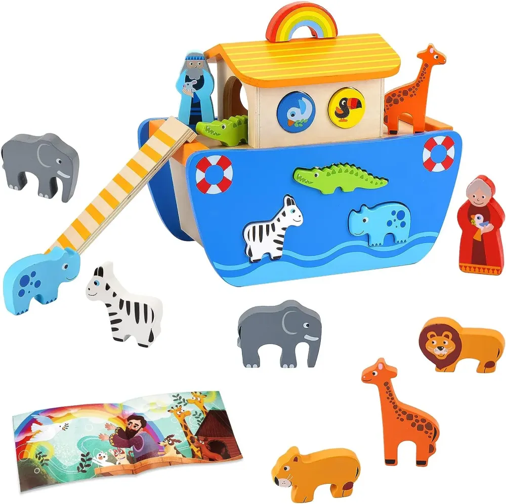 Montessori Wonder Ark | Leikkimielisyyttä uteliaille lapsille - Interaktiivinen puinen leikkisetti