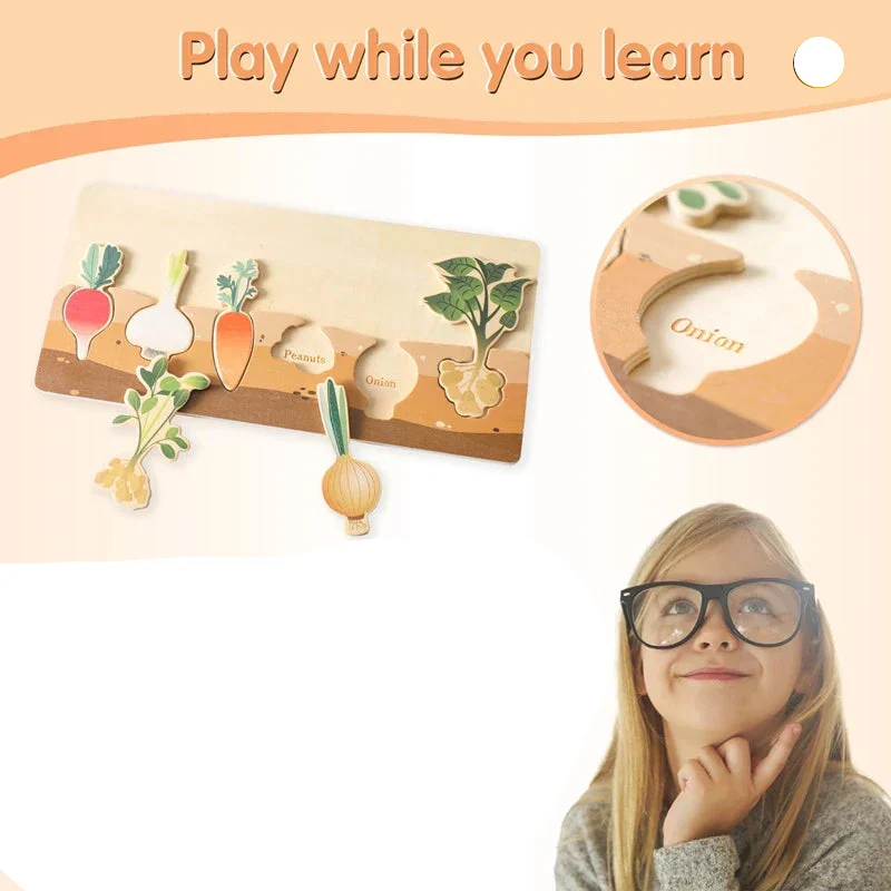MemoGroei | Leikkisä oppiminen - Puiset Montessori-muistipeli ja rakennuspalikat