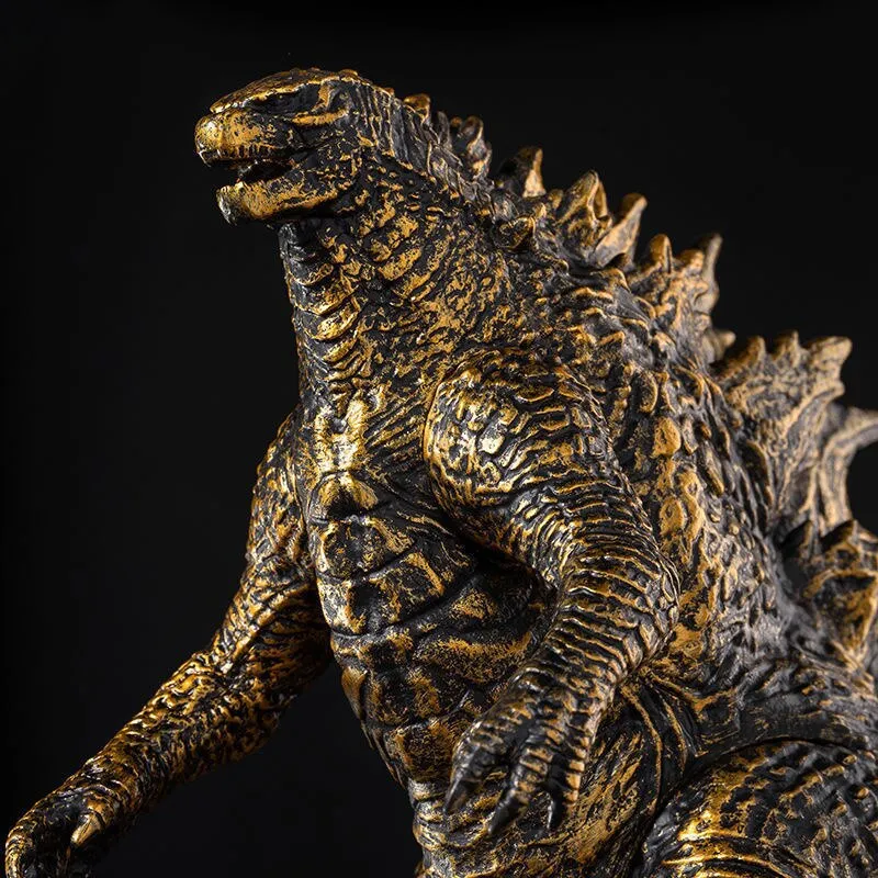 Godzilla Movie King Monsters Black Gold Godzilla Action Figuuri Anime malli 23cm PVC Liikkuvat Nivelet Dinosaur Kid Lahjal...