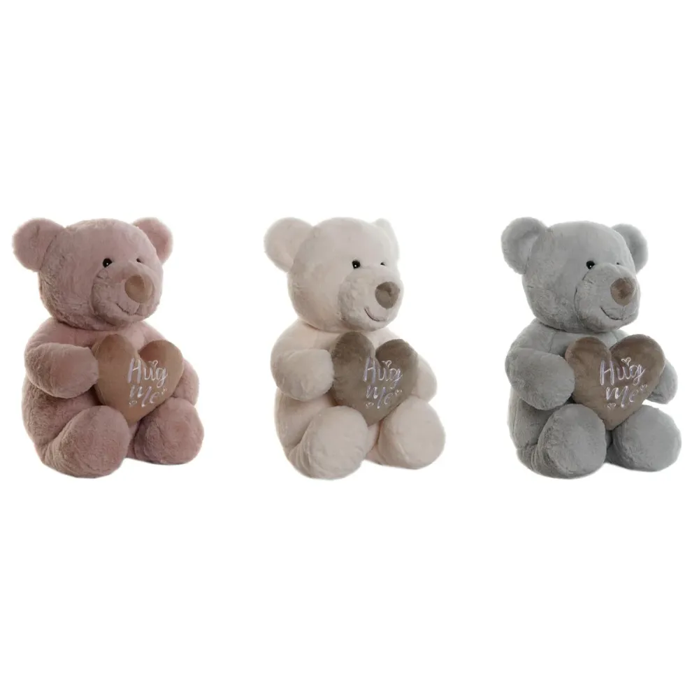 Pehmolelu Home ESPRIT Sininen Valkoinen Pinkki 25 x 30 x 37 cm (3 osaa)