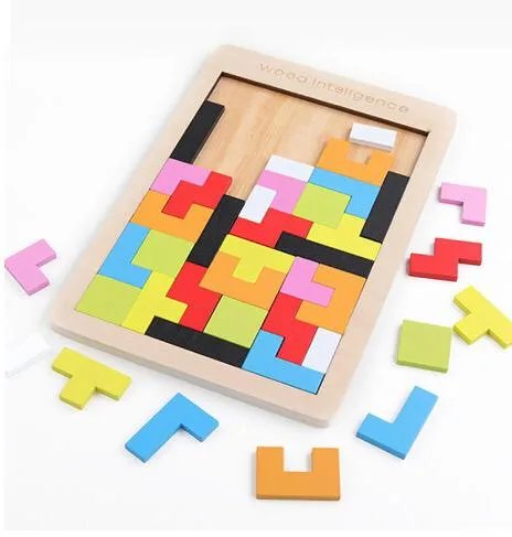 Woods™ - Aivojumppa lapsille - Montessori Tetris-palapeli