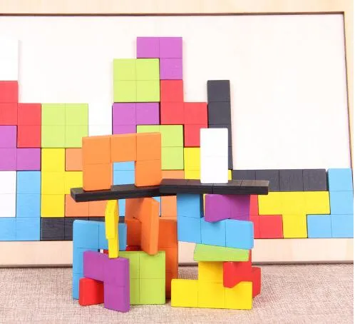 Woods™ - Aivojumppa lapsille - Montessori Tetris-palapeli
