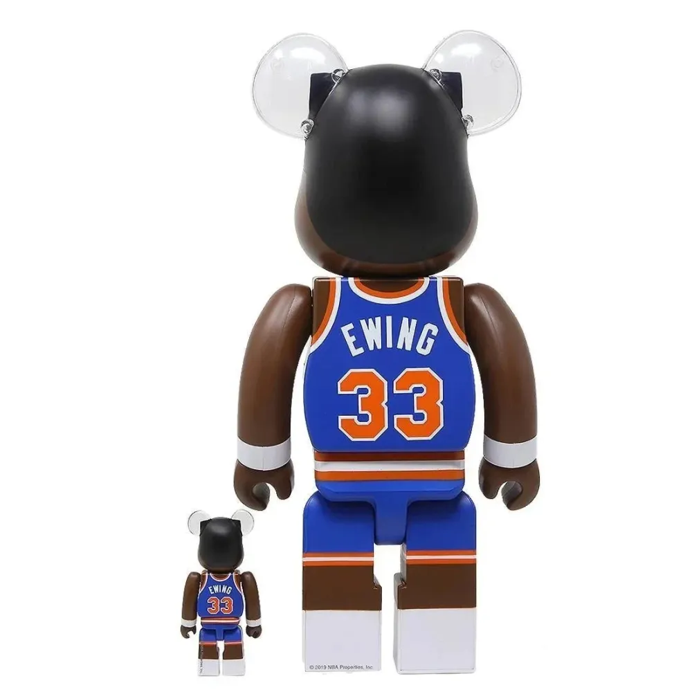 100% & 400% Bearbrick -setti – Patrick Ewing (New York Knicks)