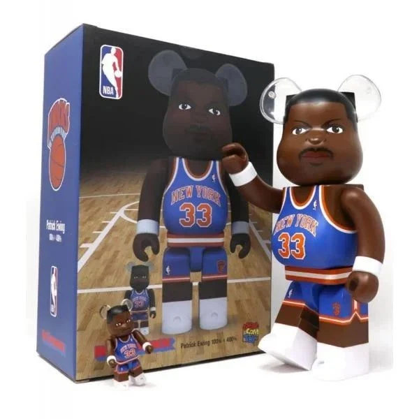 100% & 400% Bearbrick -setti – Patrick Ewing (New York Knicks)