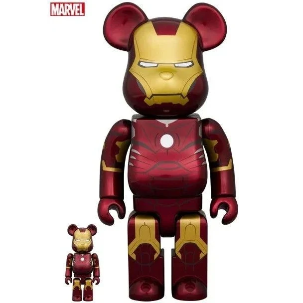 400% & 100% Bearbrick – Iron Man Mark III (Infinity Saga)