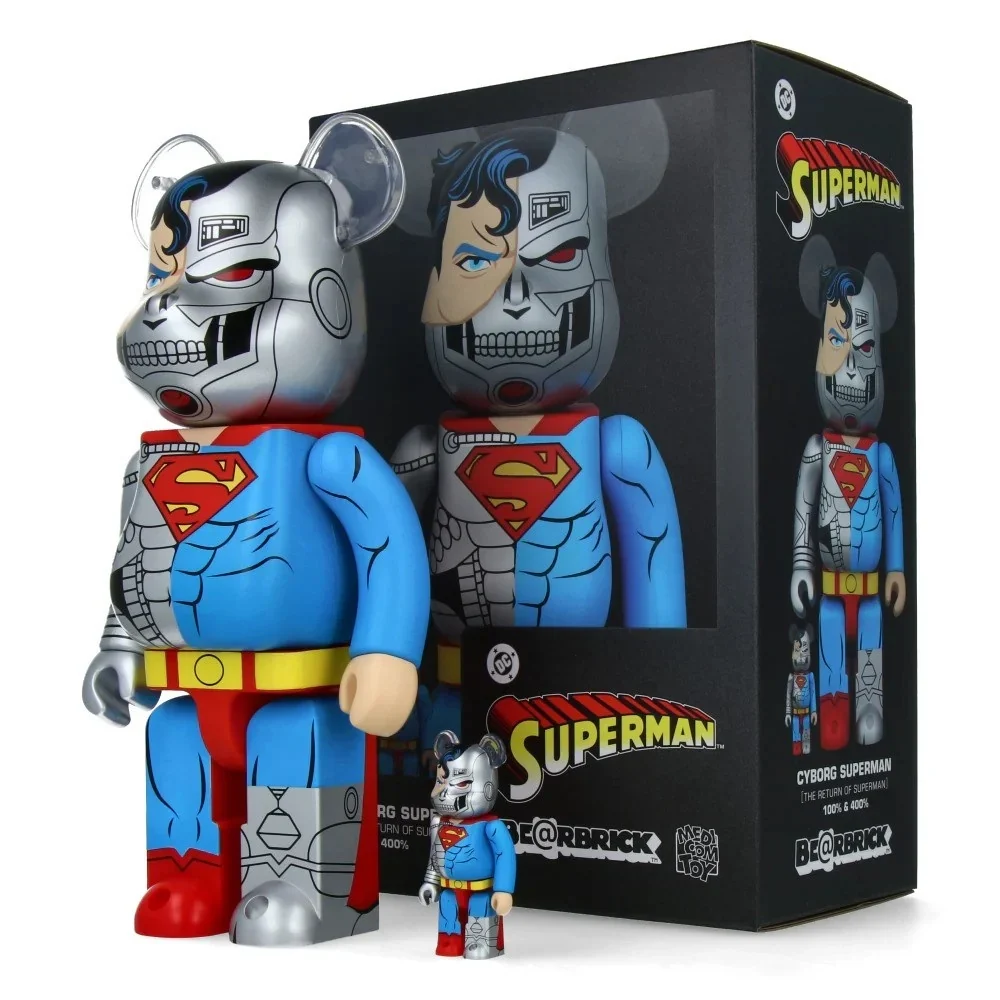 400 % & 100 % Bearbrick -setti – Cyborg Superman ( Return Superman)