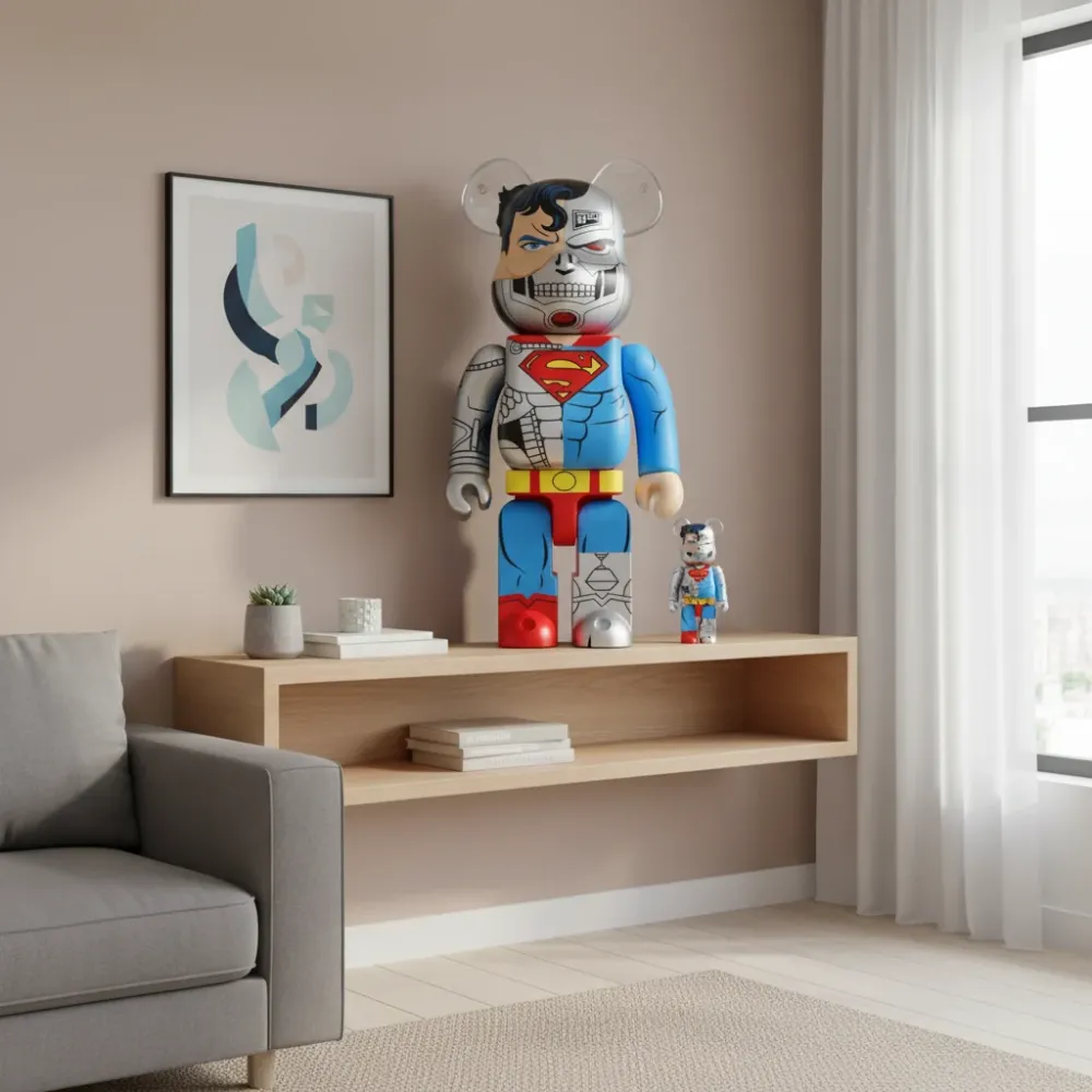 400 % & 100 % Bearbrick -setti – Cyborg Superman ( Return Superman)