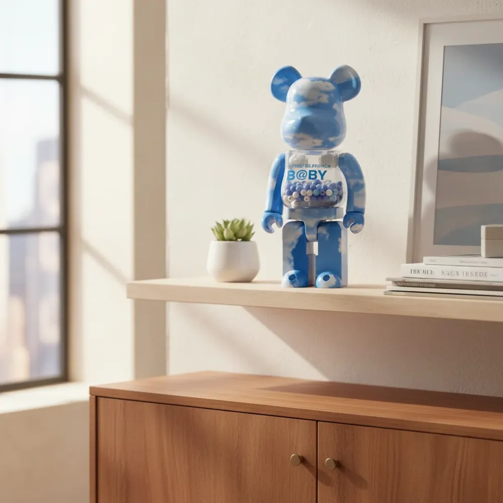400 % & 100 % Bearbrick -setti – My First Bearbrick Baby (Blue Sky edition)