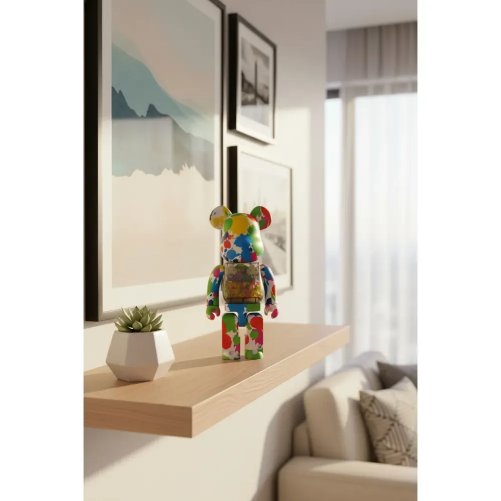 400 % & 100 % Bearbrick -setti - My First Bearbrick Baby (Color Splash)
